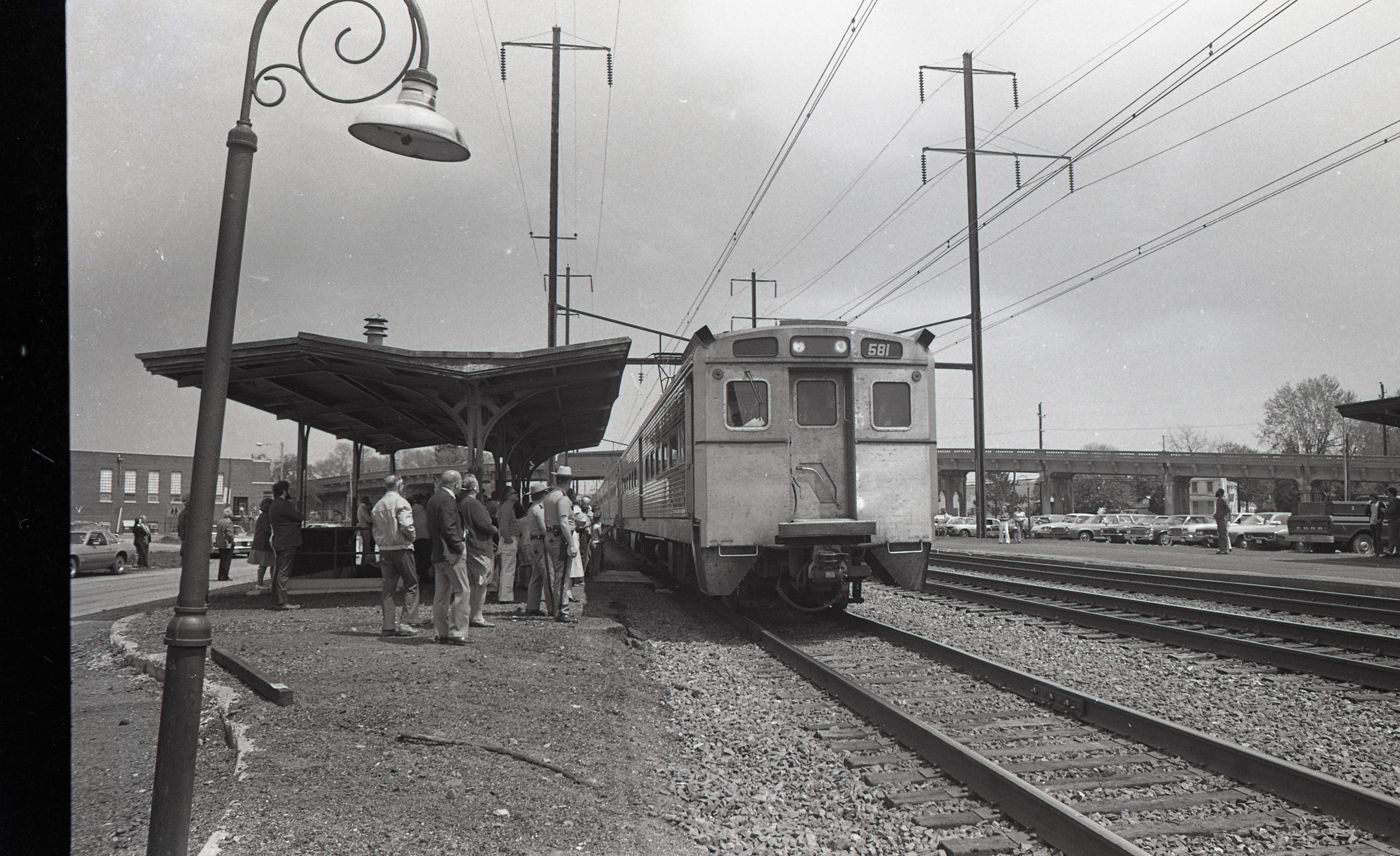 Amtrak's passenger train, the Chesapeake stops at Elkton