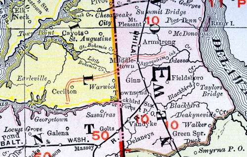 map of middletown & cecilton railroad