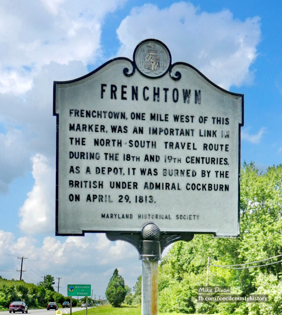 Frenchtown marker. underwater archaeology survey
