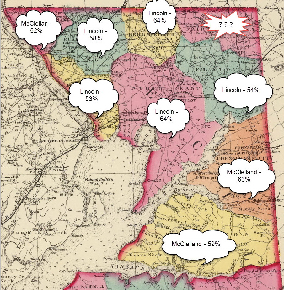 The 1864 election in Cecil County
