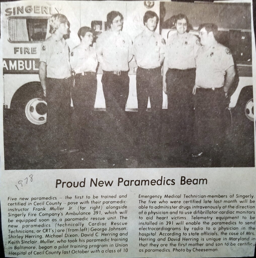 Cecil County's new paramedics beam.