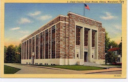 The Cecil County Courthouse in Elkton where. Women on the jury occurred here in 1947.