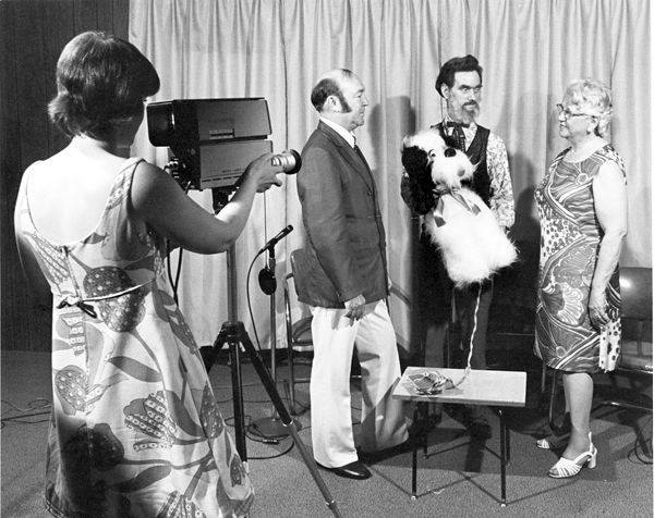 Harry W. Shiver at the Elkton Television Station.
