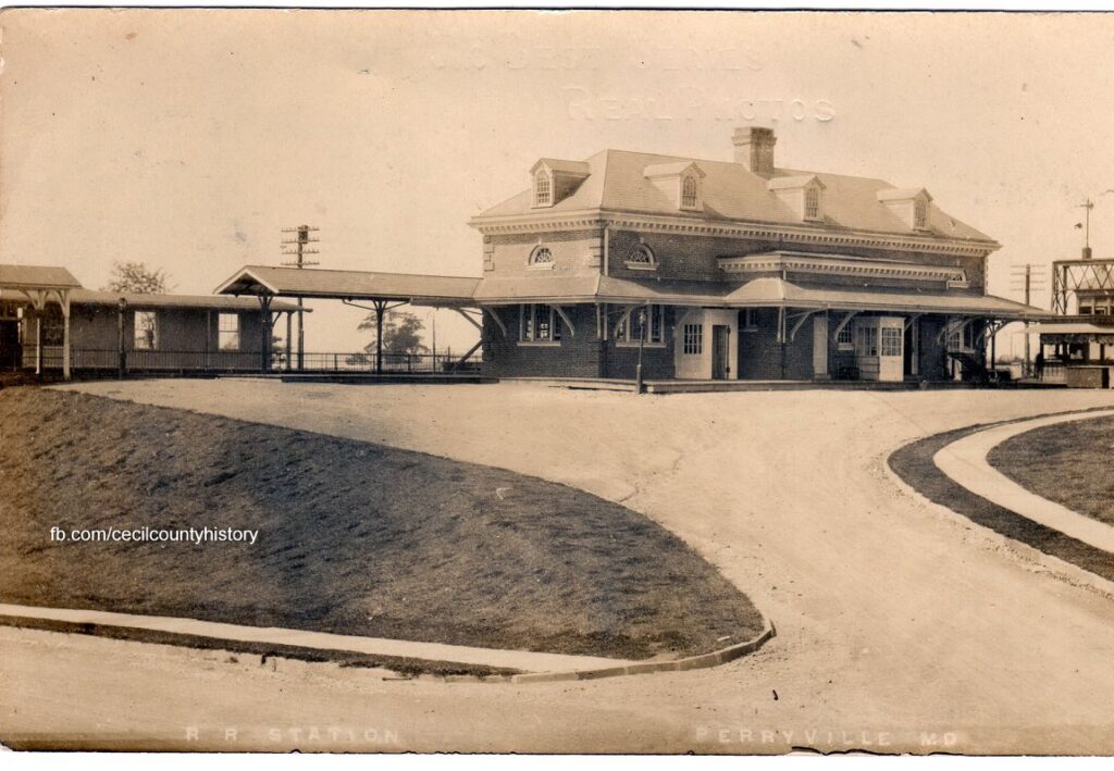 perryville train station where the funeral train for president roosevelt passed