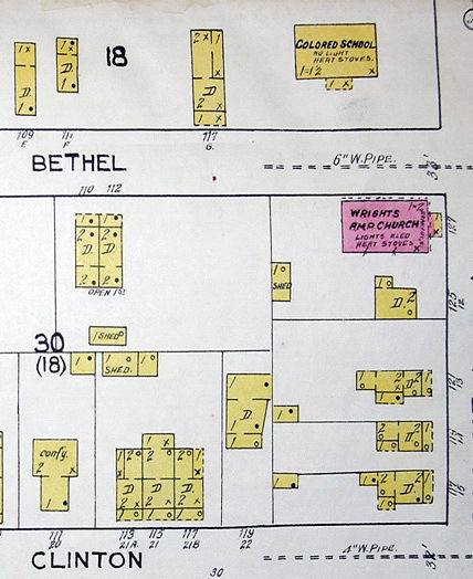 The Elkton "Colored School," one of several African American Schools in town.