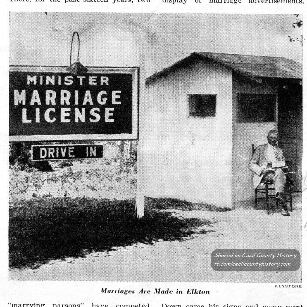 Elkton weddings; marriages are made in Elkton