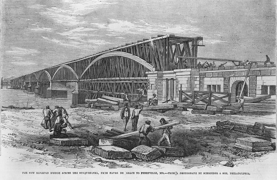 Bridge across Susquehanna not used on Underground Railroad as it wasn't finished until 1866