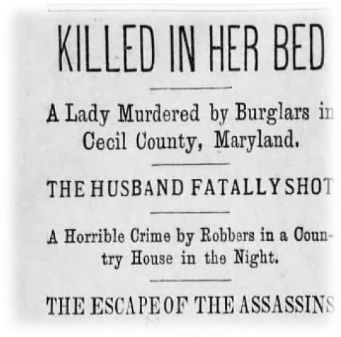 murder of Lady by burglars