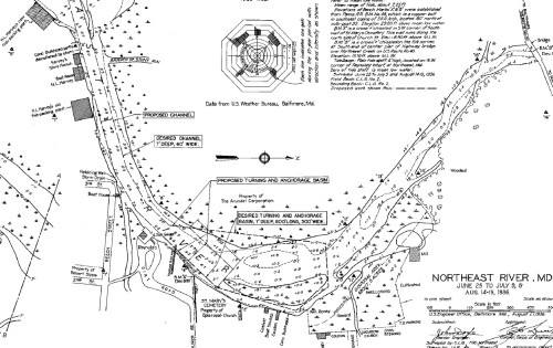 Army corps of engineers map North East River