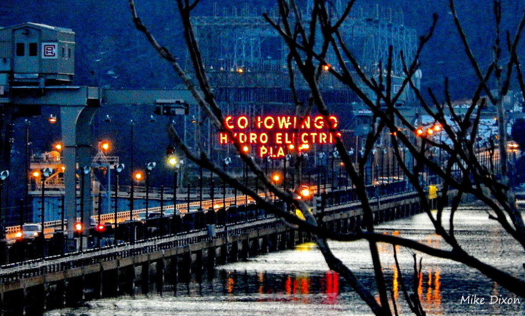 night conowingo dam